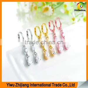 Wholsale Cubic Zirconia Earrings Fancy Earrings For Party Girls thumbnail-5