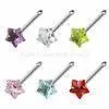 Hand Made Thread Star - Shape Surgical Stainless Steel Non - Allergic Nose Stud Jewelry thumbnail-1
