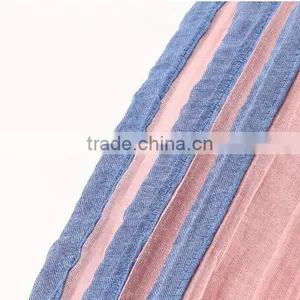 2017 New Women Hijab Fashion Large Size Cotton Scarf Spring Summer Pure Color Scarves Shawl thumbnail-6