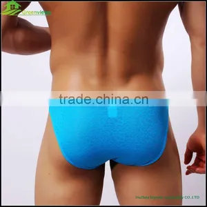 Sexy Colorful Mens Boxer Briefs in Own Design Man Sexy Underwear Transparent Men's Knitted Briefs thumbnail-2