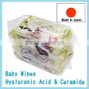 Japan Baby Wipes Hyaluronic Acid & Ceramide Baby Wipe 100sheets 3p/pack Wholesale thumbnail-1