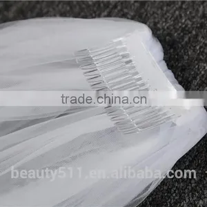 2017 Wholesale New Grance Long Lace Bridal Wedding Veil Tulle thumbnail-4