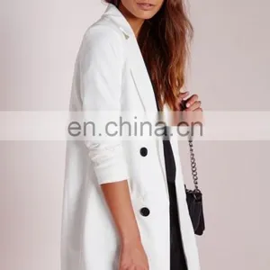 2016 Latest White Long Sleeve Fashion Ladies Blazer Designs thumbnail-3