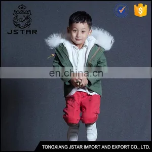 China Cheap Raccoon Fur Jacket Parka Best Warm Children Winter Coat thumbnail-1