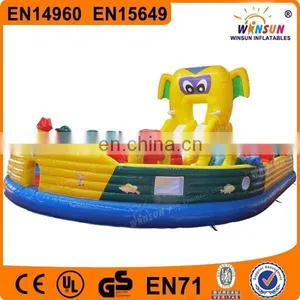 Giant Outdoor Playground Inflatable Bounc Round 15 x 15 on Sale thumbnail-1