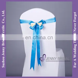 SH092A Satin Ribbon Bow Grosgrain Ribbon Satin Chair Sash thumbnail-6
