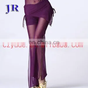 Sexy High Quality Net Cloth Plus Size Belly Dance Pants for Ladies K-4012# thumbnail-1