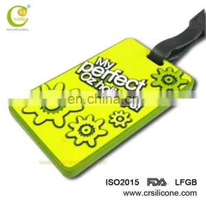 Silicone Luggage Tag Customized/ Aeroplane Flag Rubber Luggage Tag thumbnail-4