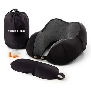 Promotion Newly U Shaped Memory Foam Car Airplane Folding Personalized Super Soft Neck Support Travel Pillow thumbnail-1