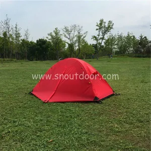 Red Mountain Tent 1 Person Hiking Tents Double Layer RainProof Outdoor Equipment thumbnail-4