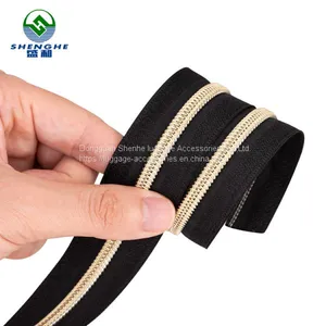 Wholesale Hot Selling Luggage Accessories and Bag Parts 5 10 Plain Plastic Coil Nylon Zipper thumbnail-3