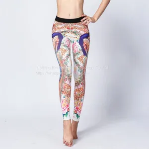Print Custom GYM Workout High Waist Yoga Squat Proof Scrunch Butt Leggings thumbnail-4