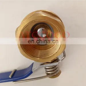 Low Price Brass Spring Close Ball Valve DN25 1inch thumbnail-5