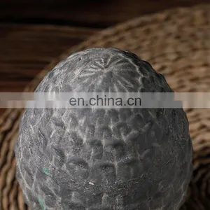 Eastern Custom Pine Cone Shape Cement Small Sculpture Ornament Unique Cheap Vintage Home Decoration Accessories thumbnail-3