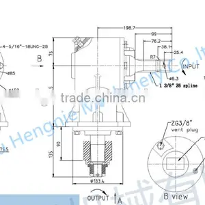Iron Housing Custom Slasher Mower Gearbox thumbnail-3