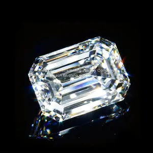 Factory Price D Color Colorless Moissanite Emerald Cut VVS1 Clarity Synthetic Loose Moissanite thumbnail-2