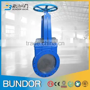 Chemical Industry High Quality Manual Operated Wafer Lug Pn16 Cast Iron Knife Gate Valve thumbnail-4