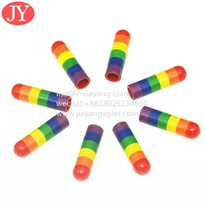 Rainbow Color Plastic Aglet for Shoelace Round Nylon Lace With ABS Plastic Aglet Tips Hoodies Aglet End thumbnail-2