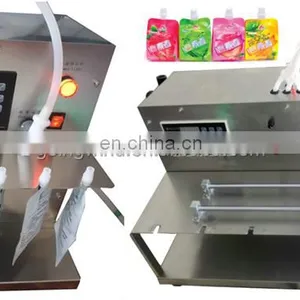 Automatic Fruit Juice Doy Pack Filling Machine Auto Drink Soya Milk Spout Pouch Filler and Capper Machinery Cheap Price for Sale thumbnail-4