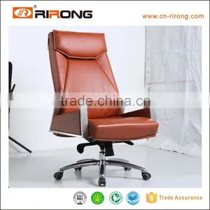 High Back Genuine Leather Luxury Chair Item A902 thumbnail-1