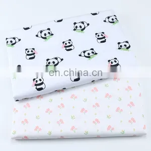 Cartoon Panda Small Floral Printing Fabric Wholesale Kindergarten Baby Bed Products Neonatal Bag Cotton Fabric thumbnail-1