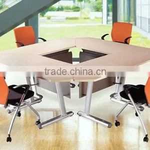 New Design Folding Wooden Executive Conference Table for Meeting Hall thumbnail-1