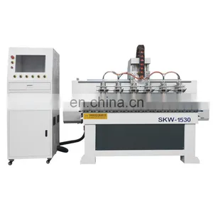 6 Spindles Relief Multi Heads Wood CNC Machine Wood Milling Cnc Router thumbnail-1