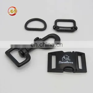 Hot Sale Customized Matte Black Zinc Alloy Side Release Buckle for Dog Collars Heavy Duty Quick Release Buckle for Bags thumbnail-3