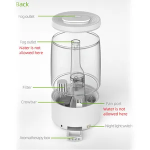 Air Humidifiers Wholesale Fast Delivery 12pcs/carton 3.5L Color Changing Essential Oil Diffuser Air Humidifier thumbnail-4