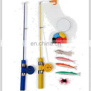 Patented Toys !!! Simulative Lures With Fiberglass Fishing Rod thumbnail-1