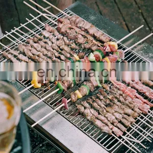 Charcoal Grill Used in Multi-scene Camping Parties Rectangular Portable Folding BBQ Grill thumbnail-5