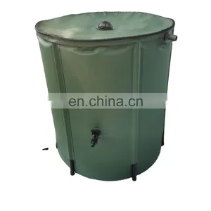 500D PVC Mesh Cloth 100l Collapsible Garden Water Catcher Collector Tank Folding Rain Storage Barrels thumbnail-1