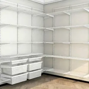 Wardrobe Home Furniture Metal Clothes Wardrobe Closet, Bedroom Hanging Cloth Storage Wire Rack Wire Closet thumbnail-2