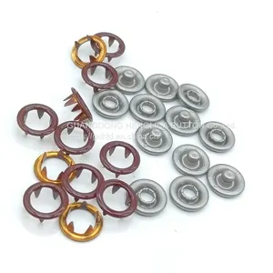 HLD Factory Wholesale Colorful BRASS 16L 18L Cap Prong Snap Button for Clothes thumbnail-4