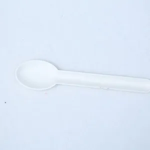 100% Bagasse Dinner Spoon Sugarcane Biodegradable Tableware Disposable Chinese Soup Serving Spoon thumbnail-4