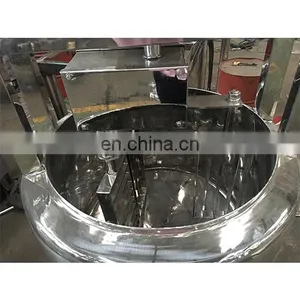 Factory Cheese Blending Cooking Tank With Agitator Equipment Dairy Cheddar Dry Cheese Processing Line Cheese Vat thumbnail-5