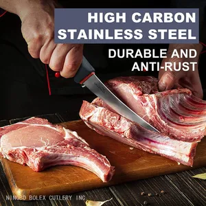 Hunting Knives Tools Smallwares Supplies Equipments Made in China by Bolex Cutlery Inc.,slaughter Houses Knives,meat Mincers,hooks,sausage Stuffers Filters thumbnail-1
