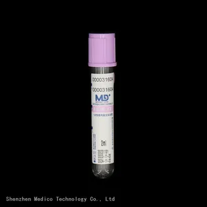 K2/K3 EDTA Tube Disposable Medical Vacuum Whole Blood Collection Tube With Purple Cap thumbnail-2