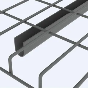 Commercial Storage U Support Detachable Punch Deck Pallet Racking Wire Mesh Decking thumbnail-2