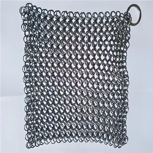 20x15 Stainless Steel Chainmail Scrubber/stainless Steel Ring Mesh/chain Mail Customized thumbnail-5