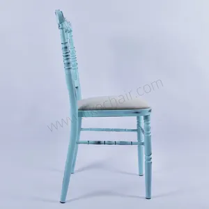 Stylish Elegant Antique Metal Wedding Chairs Durable Iron Hotel Furniture for Farmhouse Party Home Office Factory Sale thumbnail-3