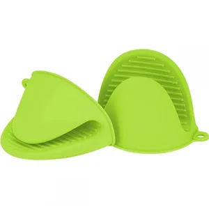 Food-Grade Silicone Mini Oven Mitts - Thick Heat Resistant Pinch Mitts & Non-Slip Pot Holders for Kitchen thumbnail-5