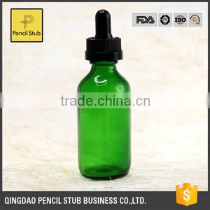 Wholesale Glass Bottles 30ml Glass Bottles With Dropper With Childproof Evident Cap Green 60ml Boston Round Glass Bottle thumbnail-1
