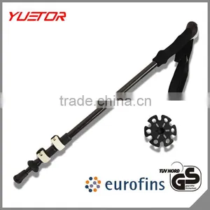 3 Sections External Quick Lock 80% Carbon Fiber Hiking Stick thumbnail-1