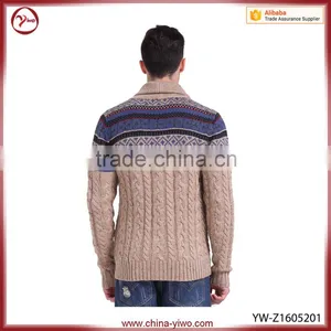 Custom Latest Comfortable Plain Men Knitted Sweater thumbnail-4