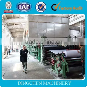High Frequency 2100mm 30tpd Semi Automatic Writing Paper Printing Paper Making Machine thumbnail-1