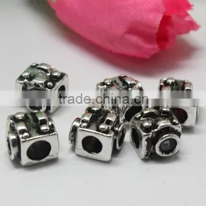Europe and America Popular Pdora Square Shape Large Hole Beads Accessories, Zinc Alloy Jewelry Accessories thumbnail-1