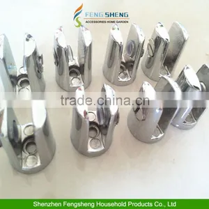 Shelf Support Glass Brackets Clamp Glass Holder Racks Chrome Plated 4-6mm thumbnail-1
