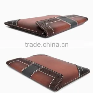 High Grade Leather Wallet Case for Ipad Mini thumbnail-5