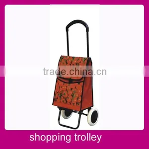 High Quality Lightweight Wheeled Shopping Trolley Grocery Bag Cart thumbnail-2